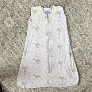 Halo Cream Baby Sleep Sack with Nature Print